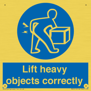 Lift heavy objects correctly